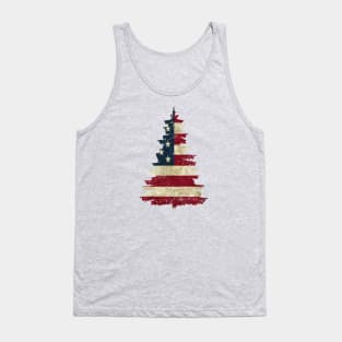 American Flag Pine Tree Tank Top